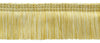 5 Yard Value Pack / Empress Collection Luxuriant 2 inch Brush Fringe Trim / Vanilla, Yellow Peach, Champaigne / Style#: 0200EMPB, Color: Sunglow - W94 (15 ft / 4.6M)