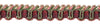 Cherry Red, Beige, Green 1/2 inch Imperial II Gimp Braid Style# 0050IG Color: BERRY PATCH - 4260 (Sold by The Yard)