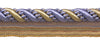 27 Yard Roll Large Lavender Blue, Taupe 7/16 inch Imperial II Lip Cord Style# 0716I2 Color: PERIWINKLE GOLD - 5080 (25 Meters / 81 Ft.)