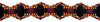 2 inch Wide Alexander Collection Red, Black, Gold Luxurious Gimp Braid with Rosettes / Style# 0200AXG Color: Scarab - LX10 / Sold by the Yard