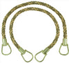 Pair of Elegant Olive Green, Champagne Curtain & Drapery Rope Tiebacks, 18 inch Long, Approx. 1/2 inch Thick, Style# BRTBM Color# WINTER MEADOW - 6939