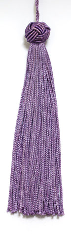 Set of 10 Lilac Woven Head Chainette Tassel, 5.5 Inch Long with 2 Inch Loop, Basic Trim Collection Style# BH055 Color: Lilac - D7