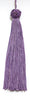 Set of 10 Lilac Woven Head Chainette Tassel, 5.5 Inch Long with 2 Inch Loop, Basic Trim Collection Style# BH055 Color: Lilac - D7