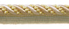 Large Ivory, Yellow Gold 7/16 inch Imperial II Lip Cord Style# 0716I2 Color: WINTER SUN - 4874 (Sold by The Yard)