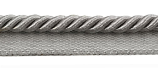 Medium 5/16 inch Basic Trim Lip Cord (Grey), Sold by The Yard , Style# 0516S Color: Silver Grey - 049