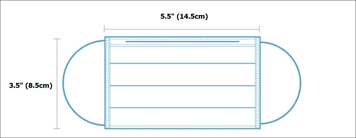 50 Pack of Children Size Disposable Mask - Pink - DecoPro