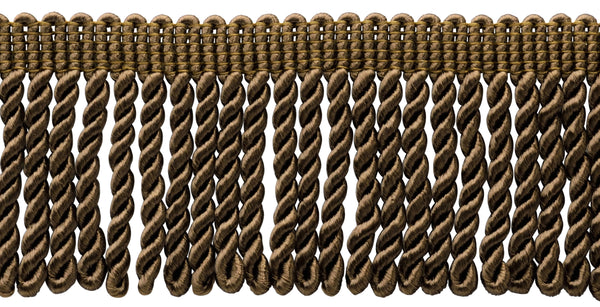 18 Yard Package / 3 Inch Long Hot Chocolate Bullion Fringe Trim / Style: BFS3 (22042) / Color: Sable Brown - E29 (54 Ft / 16.5M)