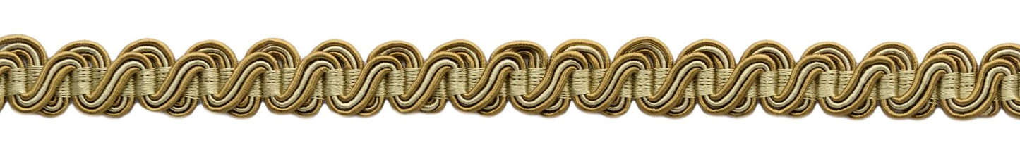 24 Yard Package / 5/8 inch Braided Decorative Gimp Braid / Style# 0058FSG Color: 1804 (72 Ft / 21.9M) - DecoPro