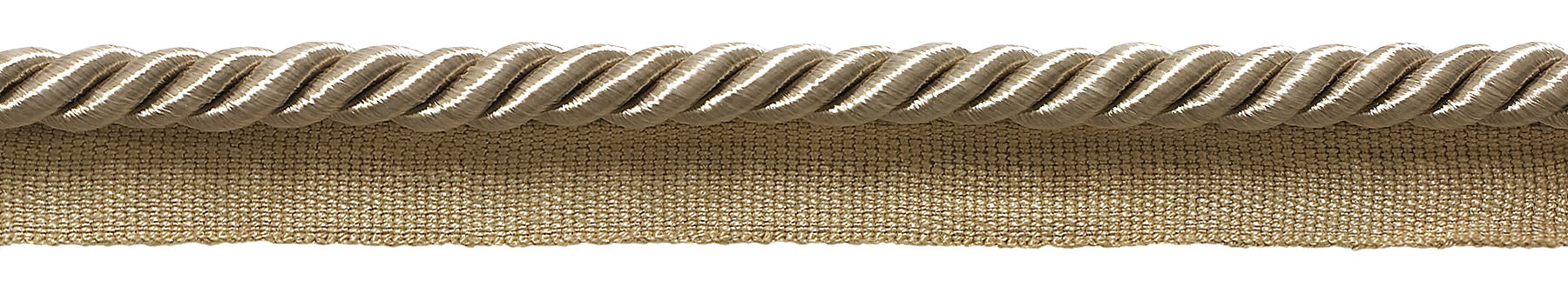 10 Yard Value Pack / Medium 5/16 inch Basic Trim Lip Cord (Sandstone Light Beige) / Style# 0516S Color: A10 (30 Ft / 9.1 Meters) - DecoPro