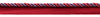 Small Multi colored Amethyst, Cherry 3/16 inch Cord with Lip / Style# 0316MLT / Color: Very Berry - PR22 / Sold by The Yard
