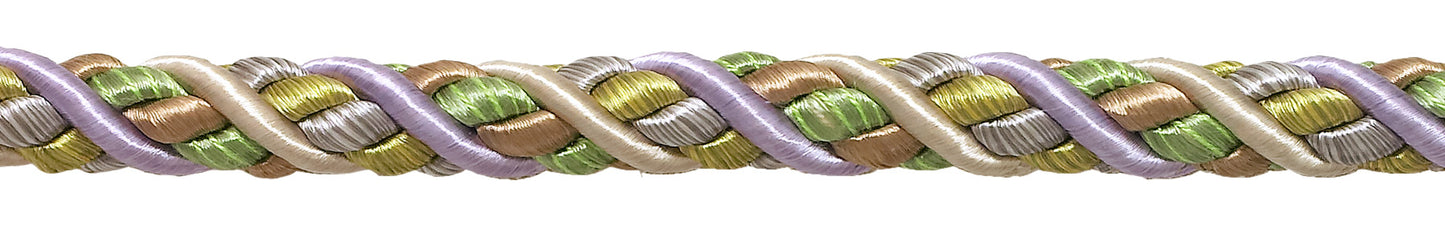 Pair of Elegant Lilac Gold Curtain & Drapery Rope Tiebacks, 18 inch Long, Approx. 1/2 inch Thick, Style# BRTBM Color# WINTER LILAC - 8426 - DecoPro