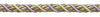 Pair of Elegant Lilac Gold Curtain & Drapery Rope Tiebacks, 18 inch Long, Approx. 1/2 inch Thick, Style# BRTBM Color# WINTER LILAC - 8426