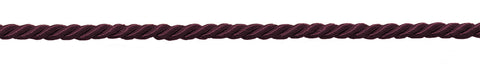 16 Yard Value Pack of Small 3/16 inch Burgundy Basic Trim Decorative Rope / Style# 0316NL (8641) / Color: Red Wine - E10 (48 Feet / 14.6 Meters)