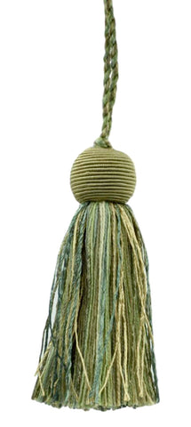 Decorative 4 inch Tassel / Green Mist, Sage Green, Pale Green / Veranda Collection / Style# VTS / Color: Sagebrush - VNT32, Sold Individually