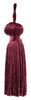 Burgundy Petite Key Tassel / 3 inches long Tassel with 1 inch loop / Style# BT3 (11309) Color: Red Wine - E10