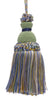 Decorative 5 inch Key Tassel, Green, Gold, Blue Imperial II Collection Style# IKTJ Color: MOUNTAIN SPRING - 4668
