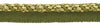 Medium 4/16 inch Olive Green Light Gold White, Noblesse Collection Lip Cord Style# 0416H Color: 010 - Olive Garden (Sold by The Yard)