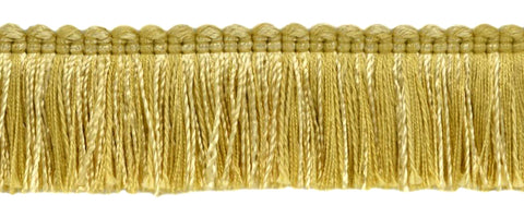 Light Gold Duke Collection Thick Brush Fringe 1 3/4 inch Long Style# 0175SB-RYN Color: Sun Ray - B7 (Sold by The Yard)