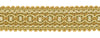 144 Yard Package / Gold, Antique Gold 1 inch Imperial II Gimp Braid / Style# 0125IG Color: Rustic Gold - 4975 / 432 Ft / 131.7 Meters