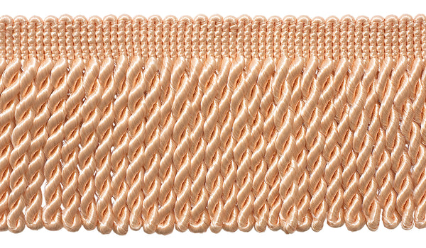 27 Yard Package - 3 Inch Long SALMON / PEACH Bullion Fringe Trim, Style# BFS3 Color: E16 (81 Ft / 25 Meters)