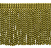 6 inch Long, Premium Quality, Chartreuse Green Bullion Fringe Trim with Decorative Gimp Design, Basic Trim Collection, Style# BFS6-WVN (7837) Color: 9628, Sold By the Yard