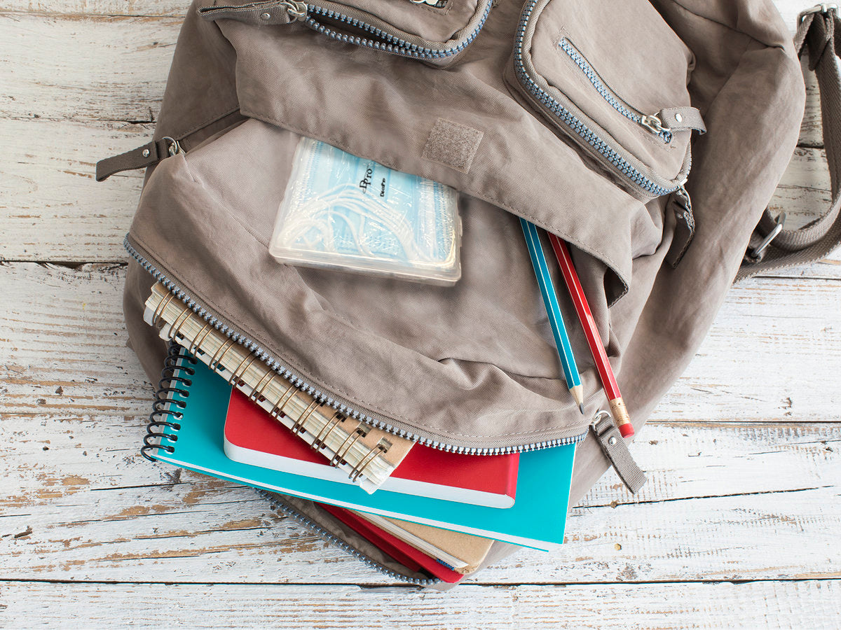 Premium Travel Case for Procedural/Surgical Face Masks with Bonus (FREE) 10-pack of Disposable Face Masks / Manufactured for and Sold Exclusively by DecoPro - DecoPro