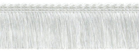 5 Yard Value Pack of White, 1 1/2 inch Basic Trim Brush Fringe Style# 0150SB Color: White - A1 (4.5 M / 15 Ft)