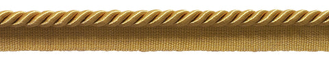 10 Yard Value Pack of Medium 5/16 inch Basic Trim Lip Cord Style# 0516S Color: GOLD - C4 (30 Ft / 9.1 Meters)