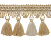 5 Yard Value Pack of Ivory, Sand 2 3/4 inch Imperial II Tassel Fringe Style# NT2502 Color: SEASHELL - 5055 (15 Ft / 4.5 Meters)