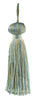 Mint Parfait, Pebble, Lake Blue, Sandstone Petite Multi-colored Key Tassel / 3 inches long Tassel with 1 inch loop / Princess Collection / Style# BT3 (11309) Color: Aquamarine - PR10