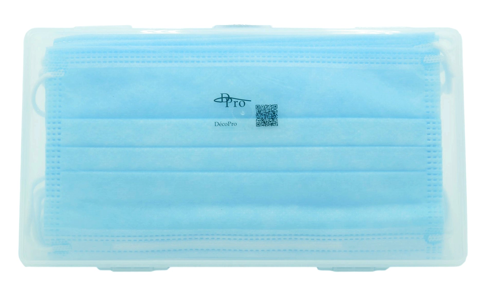 50 Disposable Face Masks, 3-Layer Filter Barrier / Includes a Bonus Travel Case and 10-pack of Face Masks (60 masks total) SM60 - DecoPro