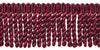 5 Yard Value Pack / 3 Inch Long / Burgundy Knitted Bullion Fringe Trim / Style# BFSCR3 / Color: E10 - Red Wine (15 Ft / 4.6 Meters)