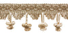 Ivory, Light Beige 2 inch Imperial II Onion Tassel Fringe Style# NT2503 Color: WHITE SANDS - 4001 (Sold by The Yard)