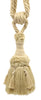 Set of 4 / Decorative Tassel Tieback / 6 inch Tassel, 30 inch Spread (embrace) / Style# TBEMP6 Color: Shell Beige - C03