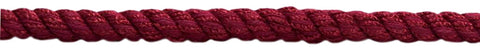 3/8 inch Large Burgundy color Decorative Cord / Basic Trim Collection / Style# 0038NL-CR Color: RUBY - E10 / Sold by the Yard
