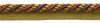 Large 3/8 inch Black Cherry Red, Camel Beige, Purple Basic Trim Cord With Sewing Lip / Style# 0038AXL / Color: Cerise - LX09 / Sold by The Yard