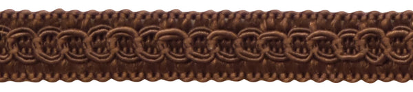 1/2 inch Basic Trim Decorative Gimp Braid, Style# 0050SG Color: MOCHA - D2, Sold By the Yard