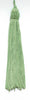 Set of 10 Pale Jade Crown Head Chainette Tassel, 5.5 Inch Long with 1 Inch Loop, Basic Trim Collection Style# CT055 Color: Pale Jade Green - G12