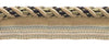 Medium Taupe, Black 4/16 inch Imperial II Lip Cord Style# 0416I2 MIDNIGHT MEADOW - 4363 (Sold by The Yard)