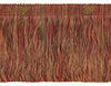 6 inch WINE GOLD Baroque Coll Eyelash Fringe W/Rosette Style# 6ELFR Color: AUTUMN LEAVES - 5716 (Sold by The Yard)