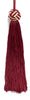 Set of 10 Light Gold, Cherry Red Woven Head Chainette Tassel, 5.5 Inch Long with 2 Inch Loop, Basic Trim Collection Style# BH055 Color: 275