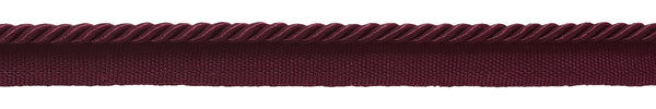 12 Yard Value Pack of 3/16 inch (.5cm) / Burgundy Basic Trim Lip Cord / Style# 0316S (21976), Color: Ruby - E10 (36 Ft / 11M)