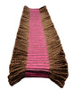 12 Yard Package / 1 3/8 inch Chocolate Collection Raspberry Red, Dark Brown Cut Fringe Gimp Braid / Style# 0138CHCF Color: Raspberry Truffle - CC03 (36 Ft / 11M)