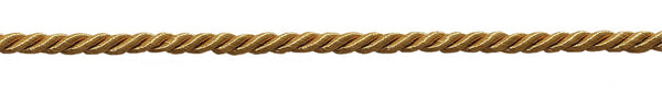 Small 3/16 inch Gold, Basic Trim Decorative Rope, Sold by The Yard , Style# 0316NL Color: Gold - C4