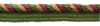 8 Yard Value Pack / Large 3/8 inch Dark Claret, Branch, Green, Oak Brown Basic Trim Cord With Sewing Lip / Style# 0038DKL / Color: Bramble - F14 (24 Feet / 7.3 Meters)