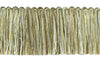5 Yard Value Pack of Veranda Collection 2 inch Brush Fringe Trim / Light Brown, Ivory, Sandstone Beige / Style#: 0200VB / Color: Cappuccino - VNT1