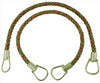 Pair of Elegant Light Bronze, Olive Green, Terracotta 6 Ply Curtain & Drapery Rope Tiebacks, 18 inch Long, Approx. 1/2 inch Thick, Style# BRTBM Color# CHAPARRAL - 5615
