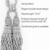 Beautiful Light Orange Curtain & Drapery Large Double Tassel Tieback/10 inch tassel, 38 inch Spread Decorative Rope Holdback / Style# TBEL10-2 (21204) Color: EL15