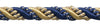 10 Yard Value Pack of Large Gold, Navy Blue 7/16 inch Imperial II Decorative Cord Without Lip Style# 716I2NL Color: NAVY GOLD - 1152 (30 Ft / 9.5 Meters)