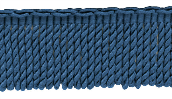 5 Yard Value Pack - 3 Inch Long French Blue Bullion Fringe Trim / Basic Trim Collection / Style# BFEMP3 (21927) / Color: M45 (15 Ft / 4.6 Meters)